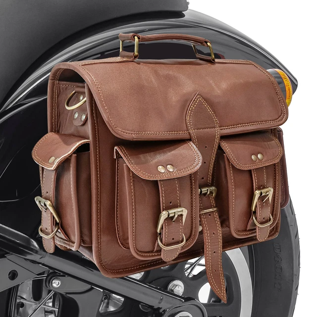 Sacoche De Selle Vintage En Cuir Marron – 40L (occasion)