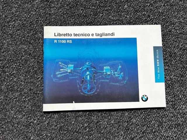 Bmw R1100rs - Libretto tecnico e tagliandi originale in italiano - Nuovo