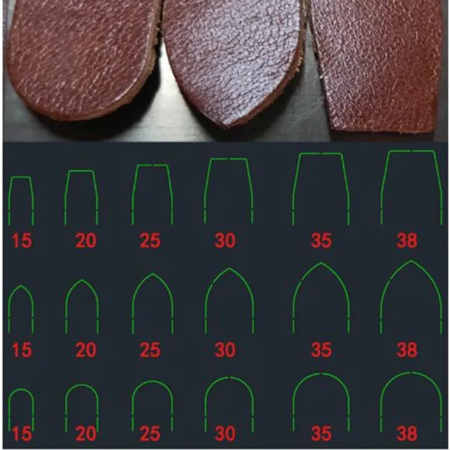 1 juego de herramientas punzonadoras artesanales de cuero para cinturón billetera extremo troquelado artesanías manuales