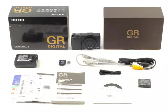 SH/853 [Top MINT] Ricoh GR Digital III 3 10.0MP Digital Camera w/ SD card JAPAN