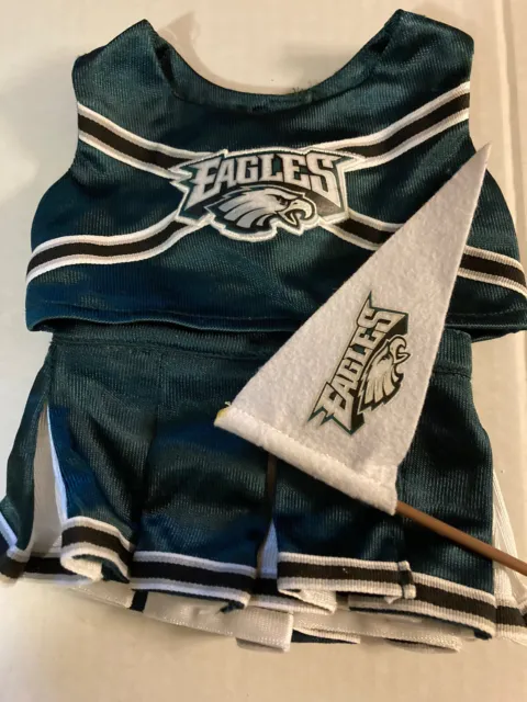 Philadephia Eagles NFL build-a-bear cheerleading outfit for doll, dog or baby