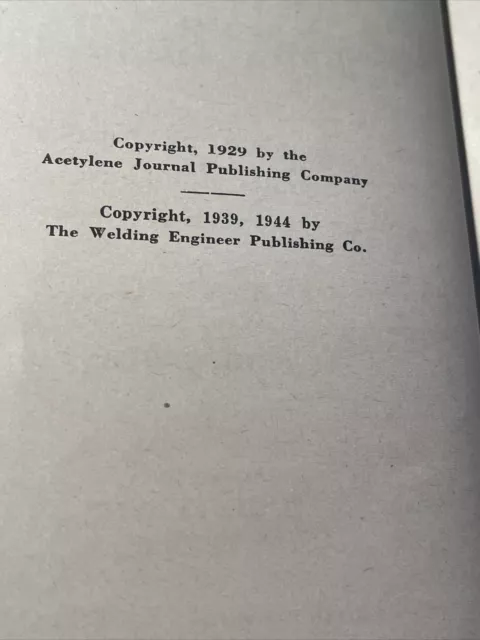 Vintage 1946 Craftsman The OXY- Acetylene Welders HandbookThird Edition Tools 3