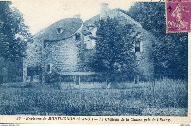 11454 cpa 95 env. de Montlignon - le château de la Chasse pris de l'étang