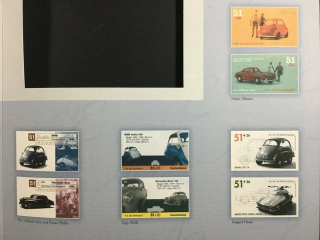 Germany Art-Edition 2003/35 Cars Oldtimer Mercedes Benz 300 Sl Unissued Drafts