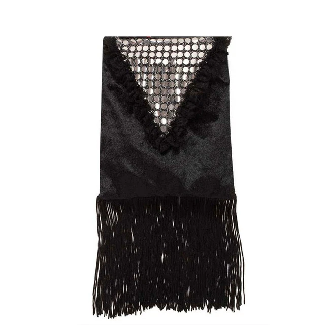 Borsa a mano donna nera donna borsa a mano anni 20 costume accessorio