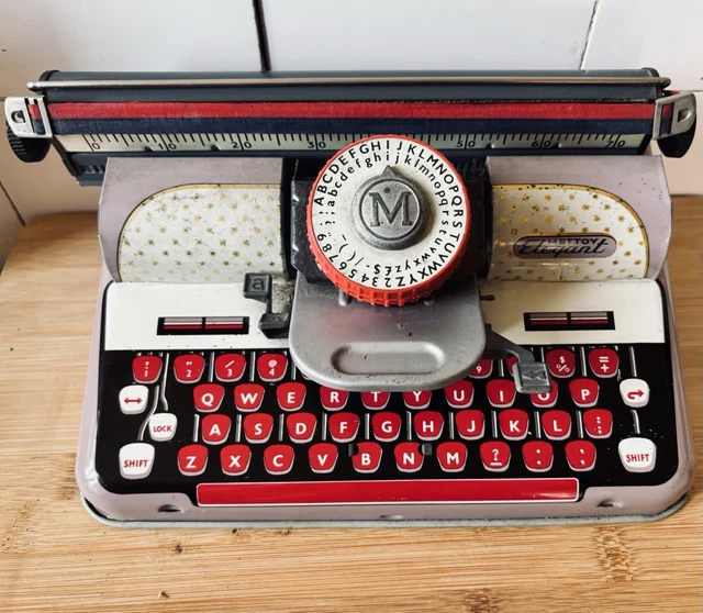 Machine à écrire Jouet Vintage Mettoy 4320 Prefect - Avec Boîte