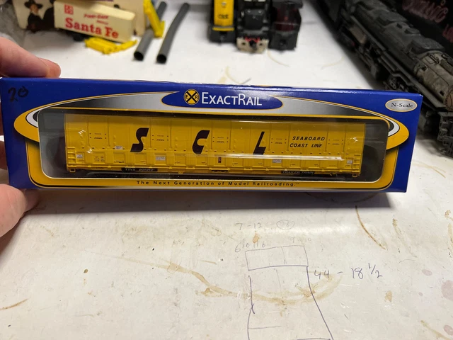 N Scale Exactrail Seaboard Coast Line Vert-A-Pac Car SCL TTX #801912  OB