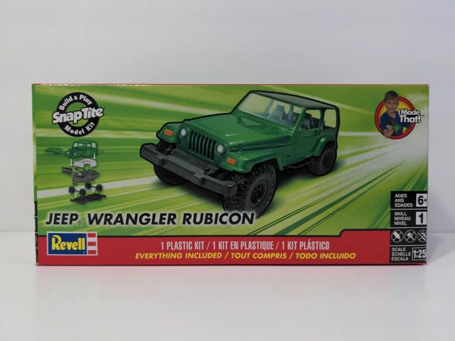 2006 JEEP WRANGLER RUBICON 1:25 Scale Plastic Snap Tite Model Kit by Revell NEW!