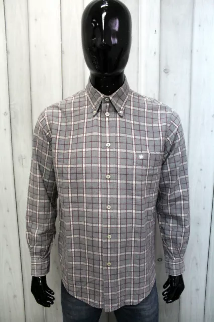 Camicia Murphy & Nye Uomo Taglia M Cotone Chemise Shirt Logo Man Manica Lunga