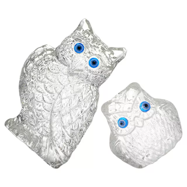 Desktop Owl Decor Crystal Animal Statues Little Decorations