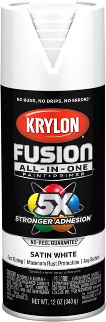 Krylon K02753007 Fusion All-In-One Spray Paint for Indoor/Outdoor