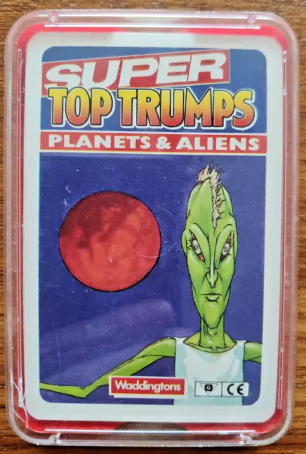 Vintage Super Top Trumps PLANETS & ALIENS (Waddingtons 1980er Jahre)
