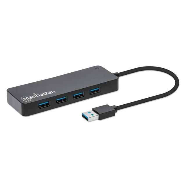 Manhattan 168403 hub di interfaccia USB 3.2 Gen 1 (3.1 Gen 1) Type-A 5000 Mbit/s