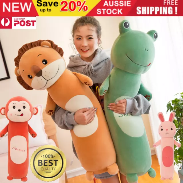 Baby Kids Giant Long Cylindrical Stuffed Plush Toy Soft Big Cute Pillow Gift AU