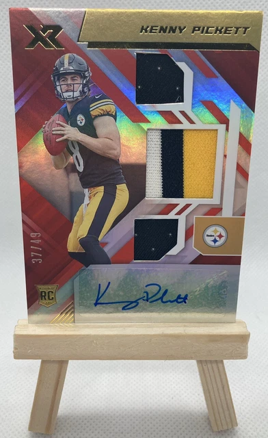 2022 Panini XR Kenny Pickett RPA /49 Pittsburgh Steelers NFL Football 3 Color 🔥