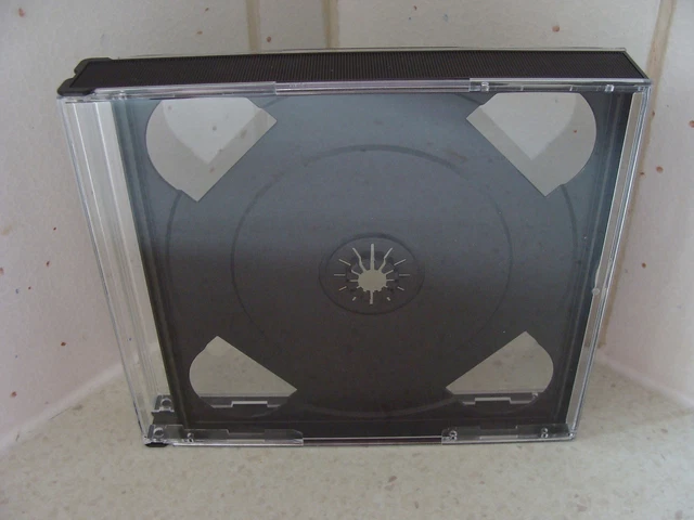 Etui: CD/DVD/Spiele - 1 - für 3 Discs - schwarz professioneller Juwelenstil