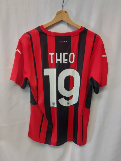 Maglia Calcio Milan Home 2021/22 Theo Hernandez Shirt Trikot Maillot Camiseta