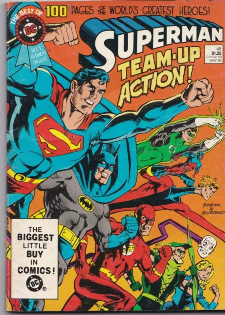 The Best of DC Vol 5 #48 Blue Ribbon Digest 1984 Superman Team-Up Action