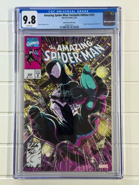 Amazing Spider-Man Facsimile #252 2024 Marvel Kaare Andrews Variant CGC 9.8