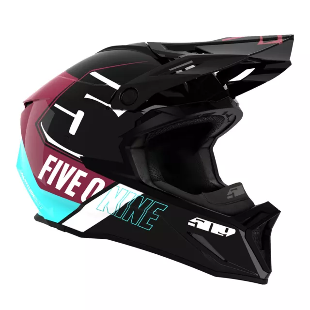 509 Altitude 2.0 Snowmobile Helmet w/ Fidlock - Maroon Teal