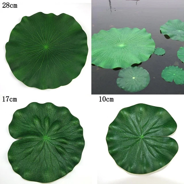 24 Pezzi Ninfee Artificiali Per Stagno – Fiori E Foglie Di Loto In Schiuma, Con Rane Decorative, Colori Vivaci
