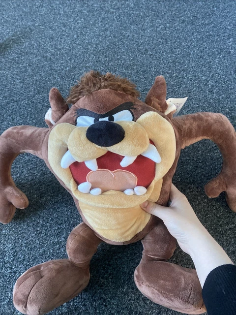 LOONEY TUNES TASMANIAN Devil Plush Teddy Warner Bros Taz 17” Wi Tags £