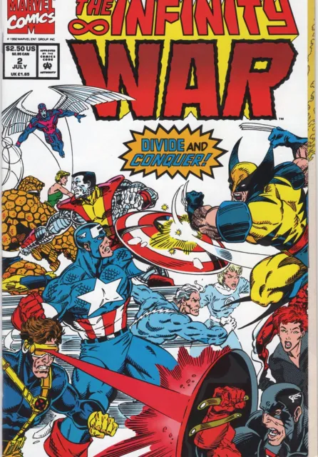 1992 Marvel The Infinity War #2 Gatefold Wraparound Cover Thanos Warlock