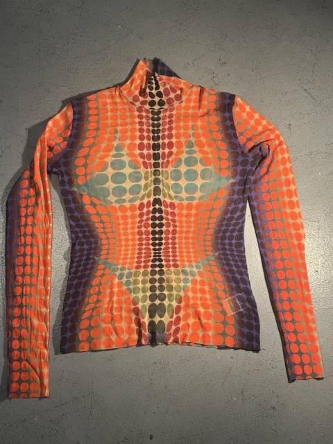 Jean Paul Gaultier Long Sleeve Cyber orange dot (m)