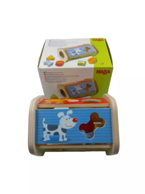 HABA 302973 Sortierbox Steck Snack Sortierspiel mit lustigen Tiermotiven 2