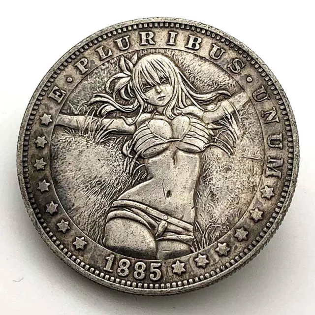 1885 Lucky Goddess sexy Girl US Eagle Carft Art Coin Collectible Gift NEW