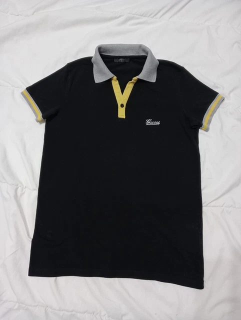 Tipo Polo Playera Negra Gucci Gucci Original Playeras Polo Gucci