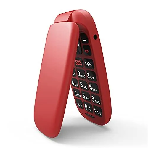 uleway 3G Téléphone Portable Senior Clapet Débloqué avec Grandes  Touches,Basique Telephone Mobile pour Personne Agée，Big Volume Bouton SOS  Siège de Charge(Rouge) : : Hygiène et Santé