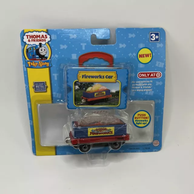 Thomas & Friends Take Along 2008 Fireworks Car Die-Cast Metal Tank Engine Train