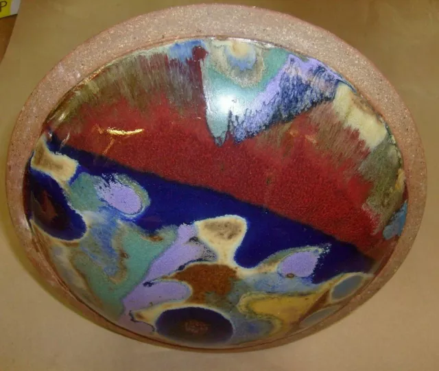 Ceramic Plate Hand Painted Glazed Decorative Art Pottery - Splash Mosaic stone