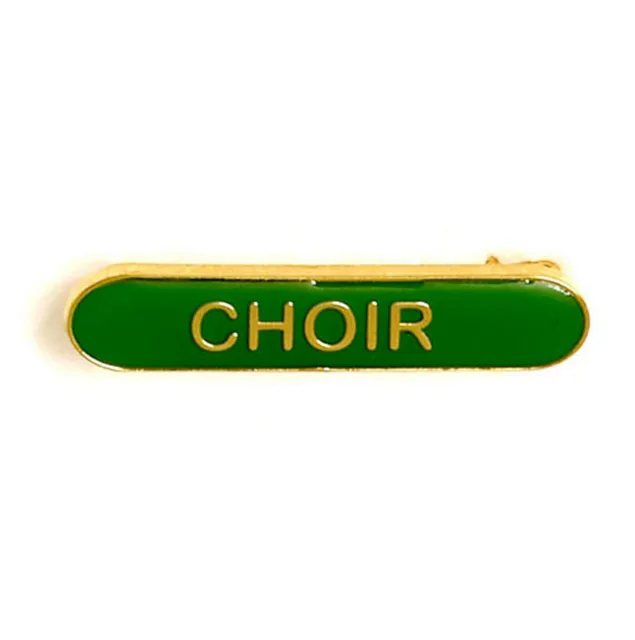 Green Choir Badge ideal for schools available in 4 colours (GW)