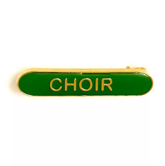 Green Choir Badge ideal for schools available in 4 colours (GW)