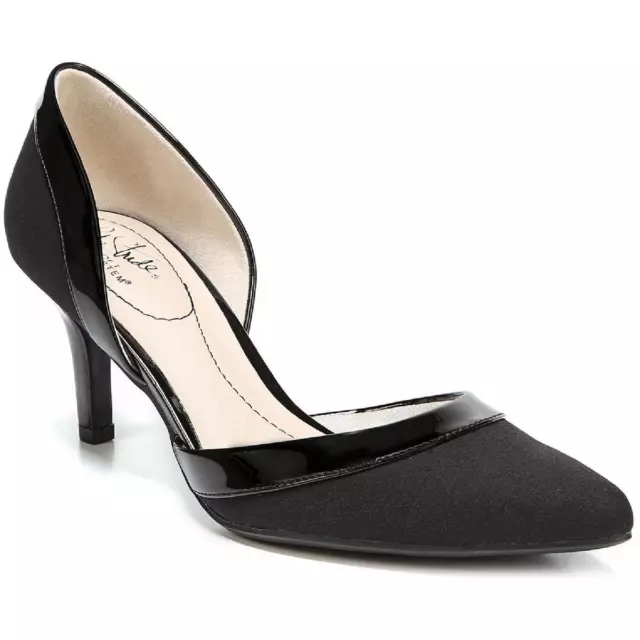 LifeStride Womens Saldana Black D'Orsay Heels Shoes 8.5 Wide (C,D,W) BHFO 9008