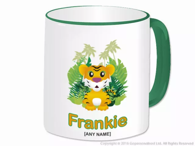 Personalised Gift Animal Jungle Wildlife Tiger Mug Cup Novelty Fun Present Idea