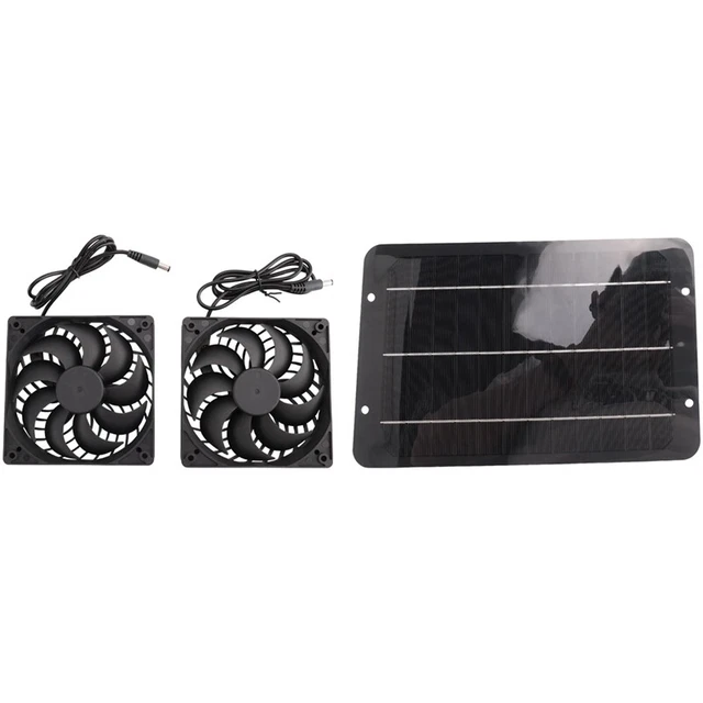 Ventilatore a pannello solare YMYNY, 6V 10W IP65 impermeabile, pannello