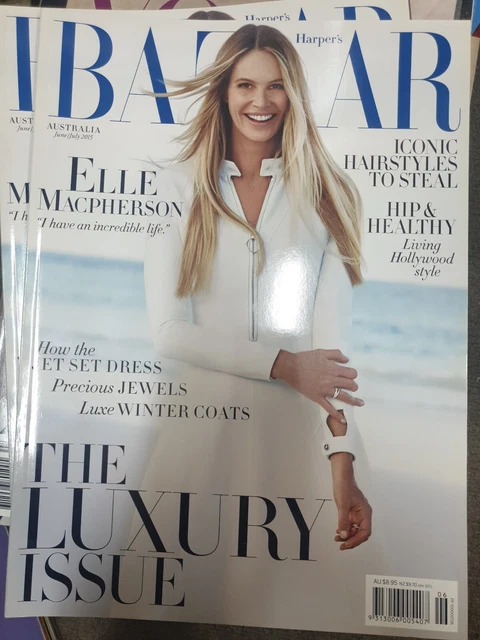 HARPER'S BAZAAR AUSTRALIAN Magazine. June 2015. Elle Macpherson £14.35 ...