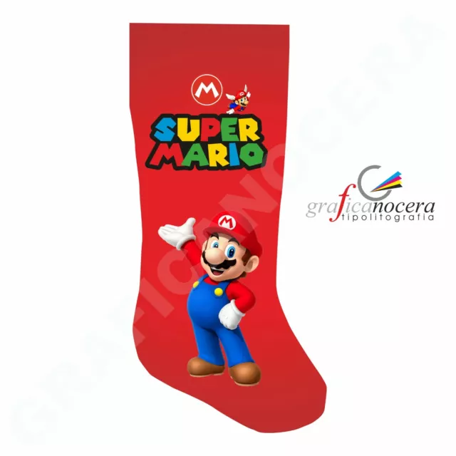 Calza 50cm Super Mario Bros befana epifania idea regalo bambino