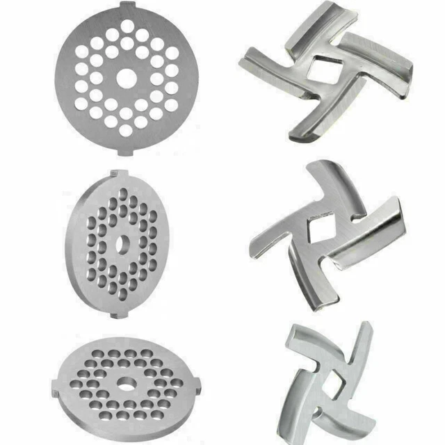 Juego de 4 piezas de cuchillo trituradora de carne trituradora picadora placa de molienda hoja de disco