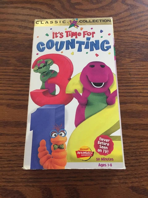 Barney It's Time For Counting 1998 Vhs BARNEY - ITS Time for Counting VHS, 1998 EUR 12,04 - PicClick DE