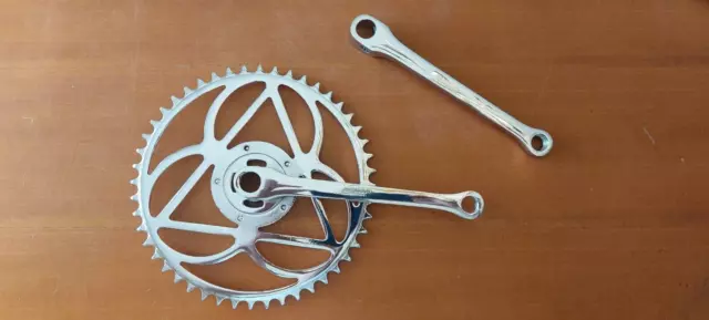 Preziosa Guarnitura Corona Bianchi Vintage Sport Racing Crankset Plato クランクセット