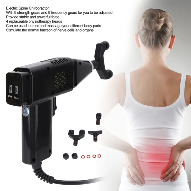 Electric Spine Corrector Massager Chiropractor Adjusting Correction Gun 110-240V