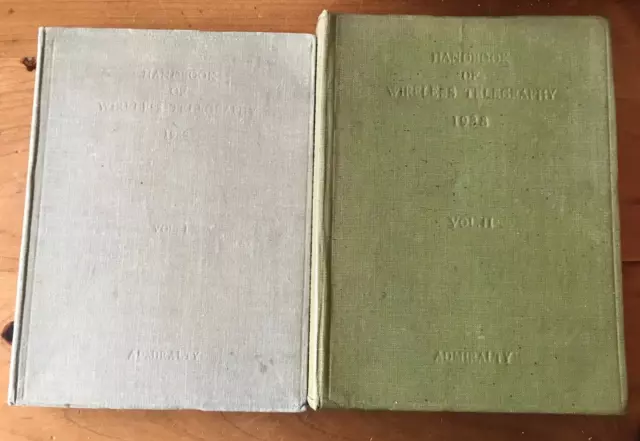 Vintage Handbook Of Wireless Telegraphy 1938 , Vol 1 & 2