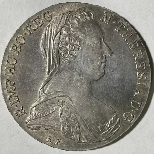 1780 *Maria Theresa Thaler* Unc (Silver Restrike) ~Nr~ #530