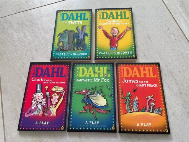 Roald Dahl - Plays for Children 5 Book set inc The Twits and Fantastic Mr Fox