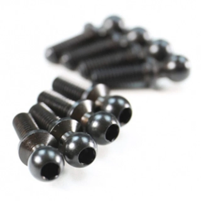 Overdose 4.3x8mm Ball Stud 8 pcs Black For RC Drift GALM Vacula Divall #OD1533b