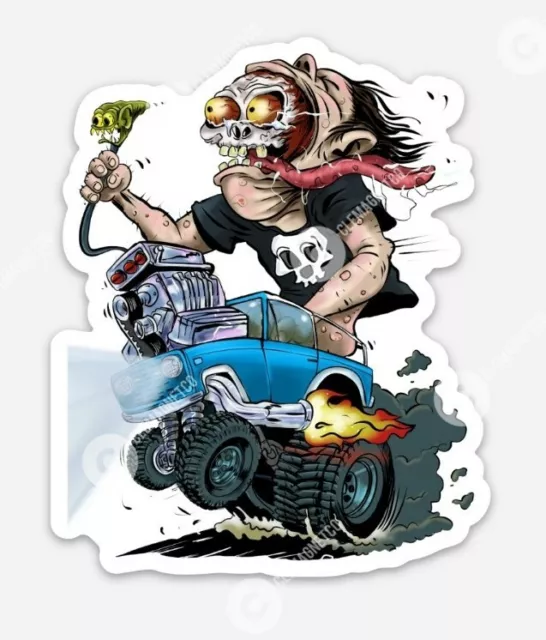 Ford BRONCO MAGNET - Ratfink Muscle car classic Rat Fink Hot Rod Race